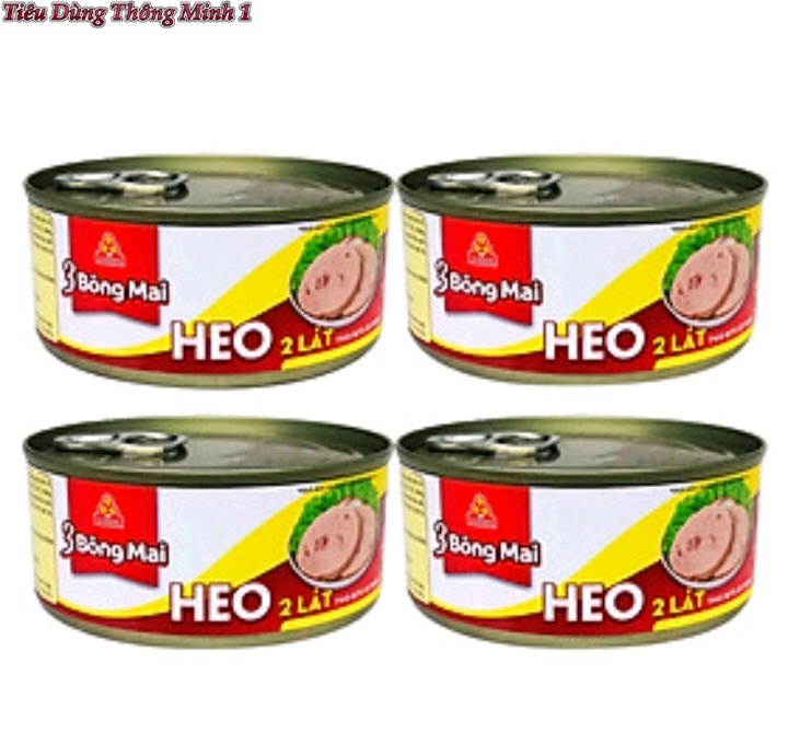 Combo 4 Heo 2 Lát 3 Bông Mai Vissan Hộp 150g