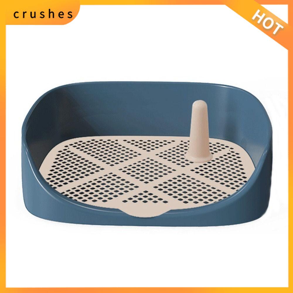 CRUSHES Nhựa Khay vệ sinh cho chó Với cột Hàng rào nâng cao Khay giữ miếng đệm cho chó đi tiểu Dễ dàng vệ sinh Bảng lưới lưới Bồn cầu huấn luyện thú cưng Mèo