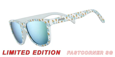 Goodr OGs - Eye Scream For Ice Cream - OG CARL'S RESOLUTION Limited Edition Polarized Sunglasses Lifestyle Sports Running Hiking Shades For Men and Women Sunglasses