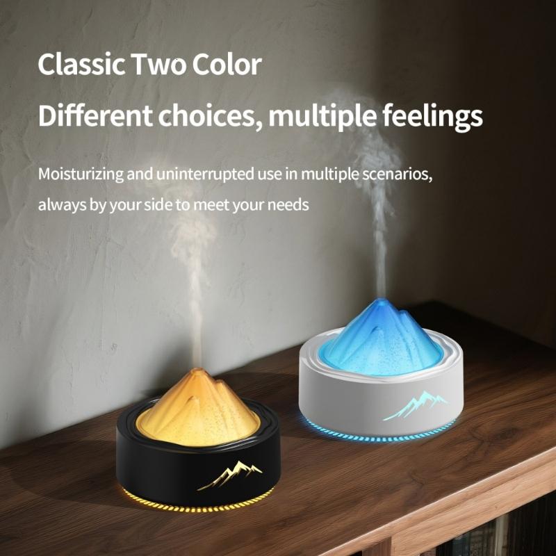 Nhiều chức năng inaudible tạo độ ẩm và tinh dầu disseminator kết hợp làm nổi bật 7 màu LED radiances yên tĩnh ba điểm phòng ngủ văn phòng