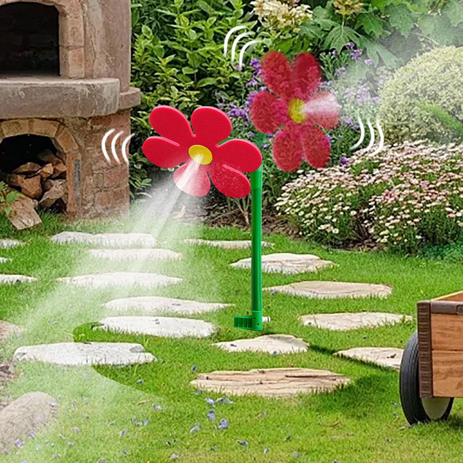 Efficient Water Distribution Sprinkler Lawn and Garden Irrigation System 360-degree Rotating Flower Water Sprinkler for Yard Garden Irrigation Fun for Kids and Pets Giá 175,084 Đồng*Miễn phí vận chuyển
