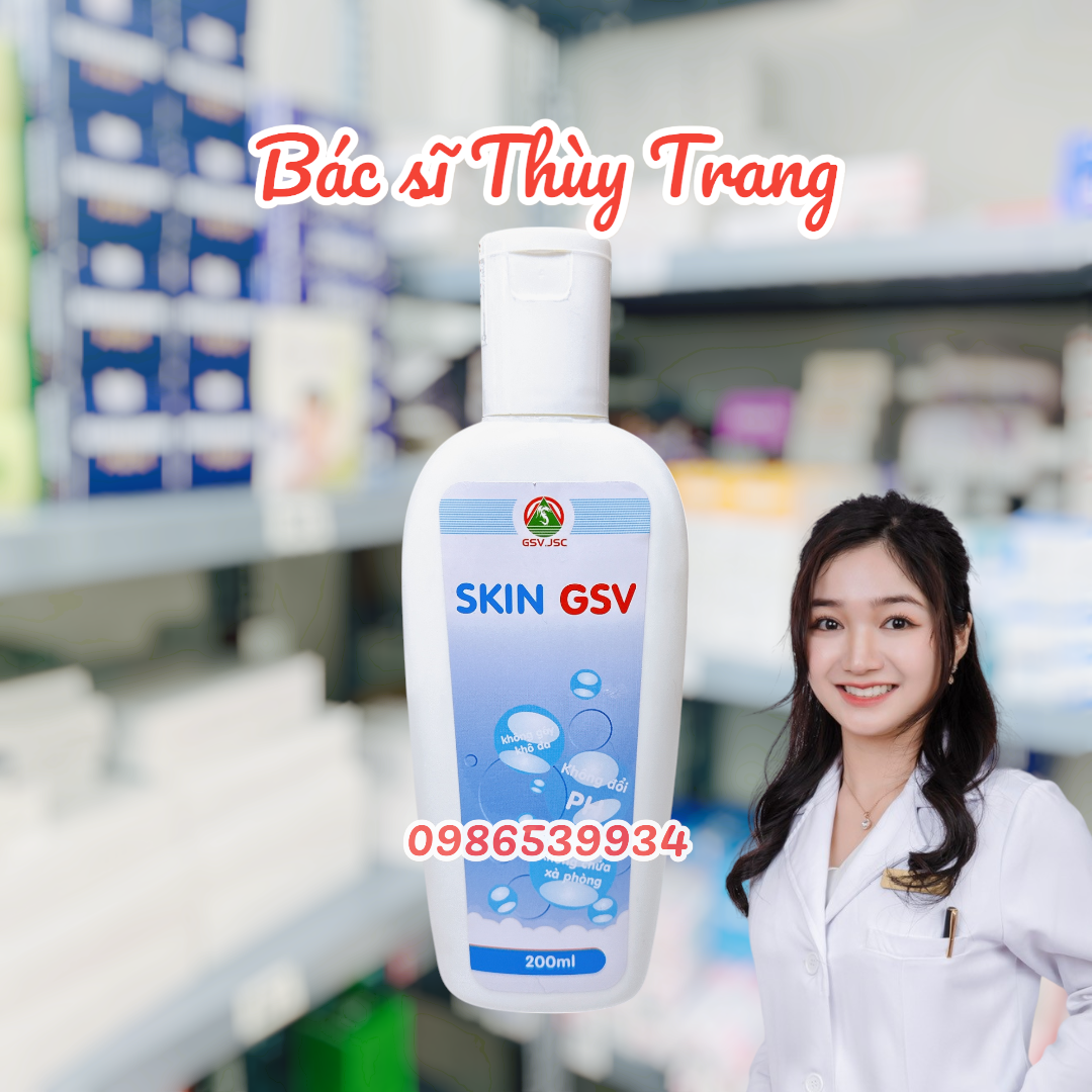 Sữa rửa mặt cho da khô Skin GSV - 200ml