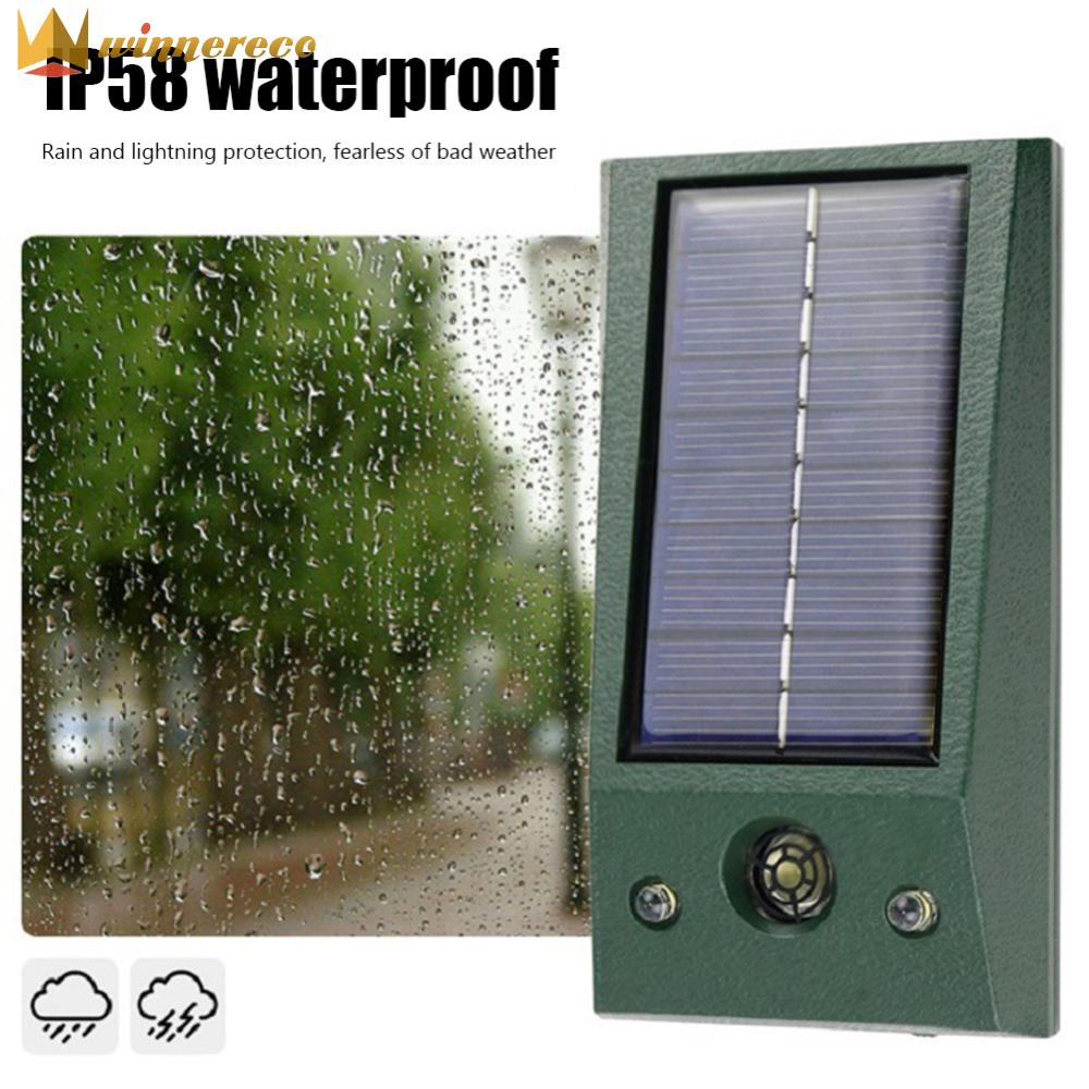 {HOT}Solar Dog Repellent Scarer Multifunctional Ultrasonic Garden Repellers IP66 Waterproof for Deterrent Rat Dog Fox Pest ราคา 211 บาท*ส่งฟรี