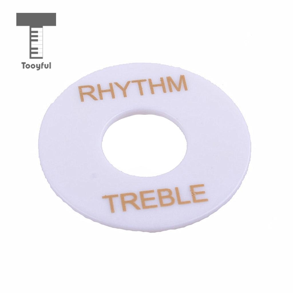 5pcs Rhythm Treble Ring Guitar Toggle Switch Round Plate for Les Paul LP Guitar