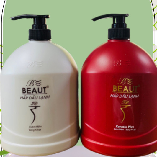 Dầu gội - xả - hấp dầu lạnh BEAUT 1200ml Az008 suôn mềm bóng mượt, hương nước hoa thơm lâu, tặng kèm nón trùm ủ tóc dày