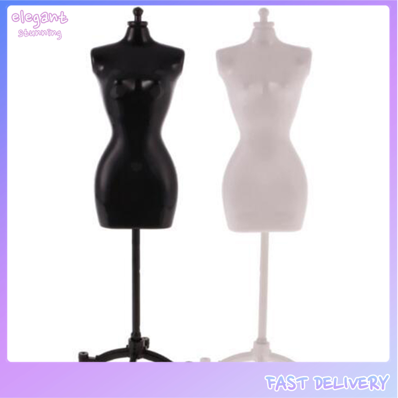 elegantstunning 30cm Mini Mannequin Dress Clothes Gown Model Stand for