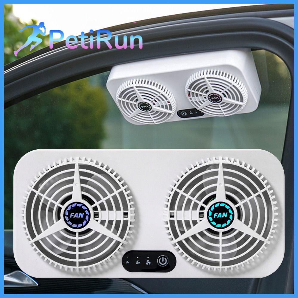 PETIRUN Hỗ trợ USB Quạt thông gió ô tô 5W Bộ Tản Nhiệt thông gió Bộ Tản Nhiệt cửa sổ xe hơi Nâng cấp Bộ tản nhiệt Lỗ thông hơi ô tô Phụ kiện ô tô