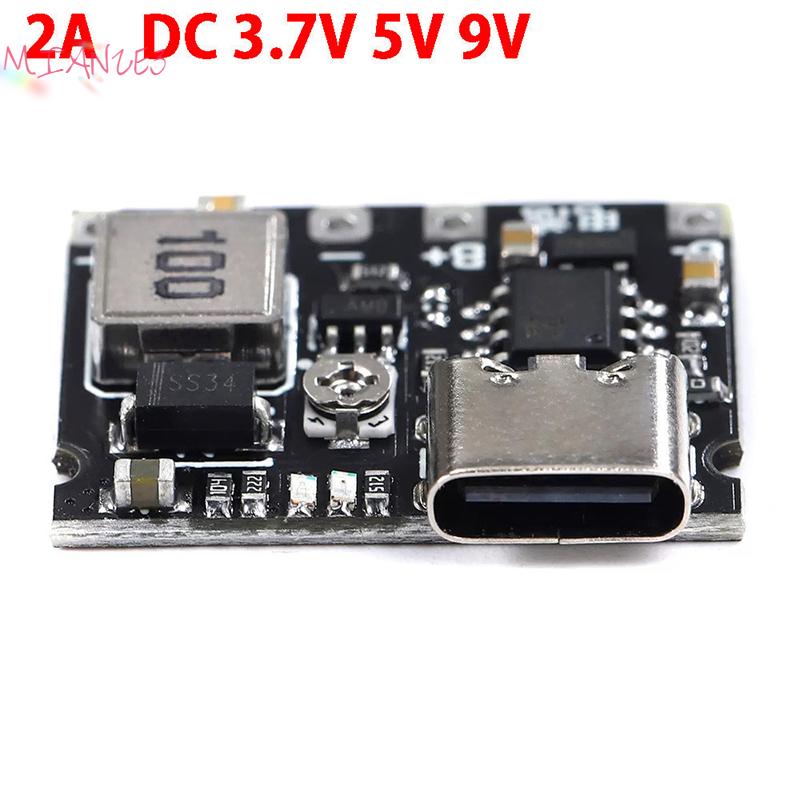 MIZ Loại-C USB 3.7V 4.2V 1A 5W Lithium Li-ion 18650 pin sạc Hội Đồng Quản trị DC-DC bước lên Boost m