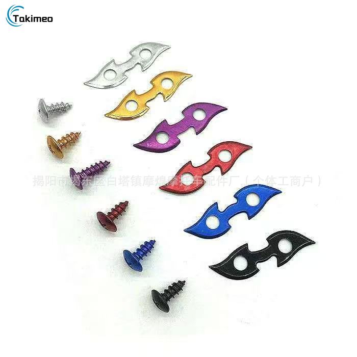 Takimeo xe máy đạp sửa đổi trang trí vít phổ màu vít cho vỏ kết nối