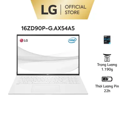 Laptop LG Gram 2021 16ZD90P-G.AX54A5 (Core i5-1135G7/8GB/512GB/Intel Iris Xe/16.0 inch WQXGA/FreeDos/Trắng)-Hàng chính hãng