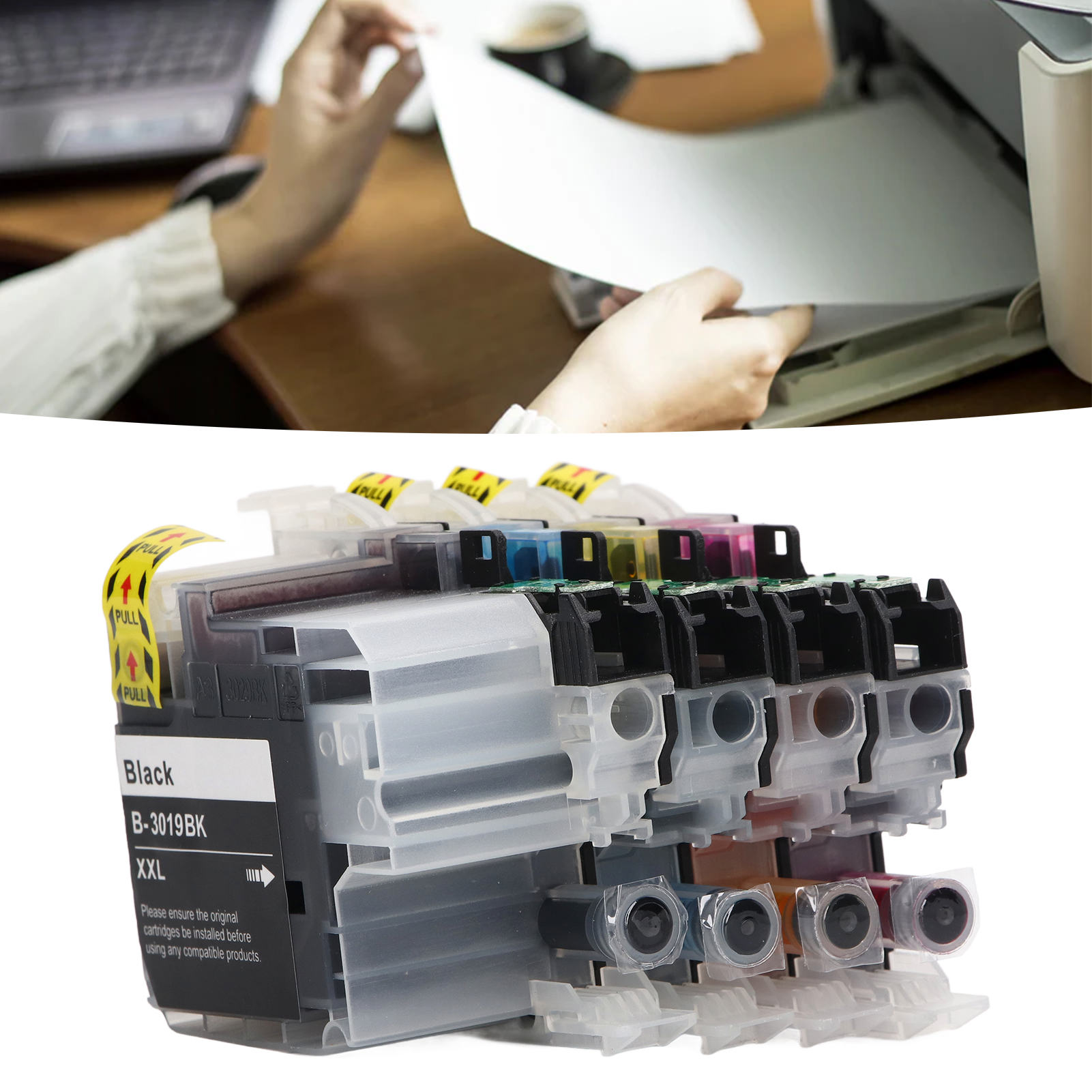 Ink Cartridge Clear Corrosion Resistant Ink Cartridge Replacement Good Compatibility Easy To Install 4 Colors PP Housing for Photo Paper Printing Giá  351,000 Đồng*Miễn phí vận chuyển