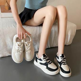 VSHOES Giày Chunky Sneaker Đế Dày Giày Thể Thao Giày Chunky Casual Thoáng Khí Dây Giày Hai Màu Cho Nữ