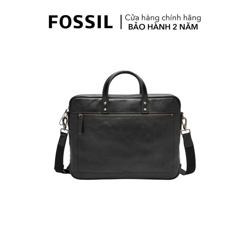 Túi xách tay nam da thật fossil haskell mbg9342001 - màu đen