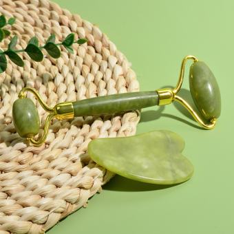 Miếng Đá Guasha Mát Xa Mặt Tấm ngọc Gua Sha Tấm massage Gua Sha -Lumbley