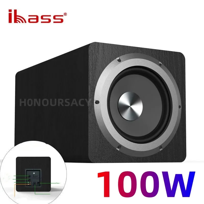 New IBASS Home Theater 6,5 inch Loa trầm nguyên chất hoạt động 100W Hệ thống loa bàn gỗ siêu trầm cô