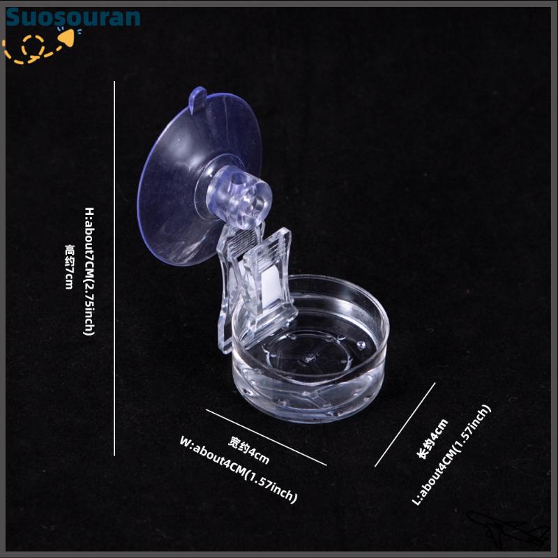 【suosouran】🔥🔥 Bò sát nước thực phẩm bát hút cup thực phẩm khay Gecko bò sát thằn lằn nhện cây ếch Feeder môi trường sống trang trí vật nuôi nguồn cung cấp - 3