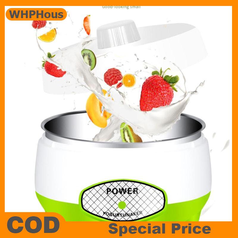 WHPHous 1L điện sữa chua Maker mini máy tự động với đa chức năng cho tự chế rượu gạo và sữa chua hộ gia đình thiết bị nhà bếp