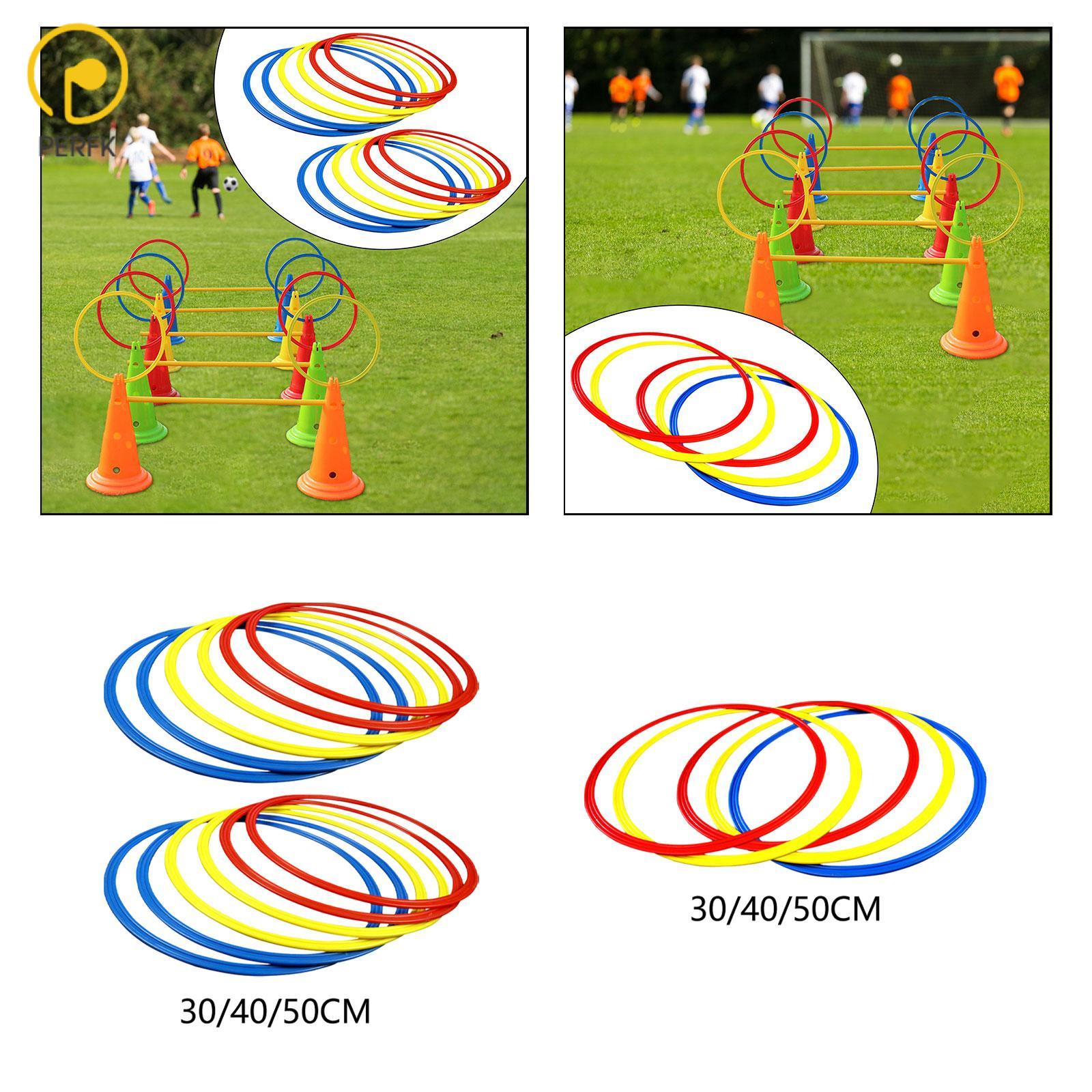 Agility Training Rings Outdoor Multipurpose Football Training Agility Ring Jumping Hoops Multicolor Portable for Kids ราคา 2,105 บาท*ส่งฟรี