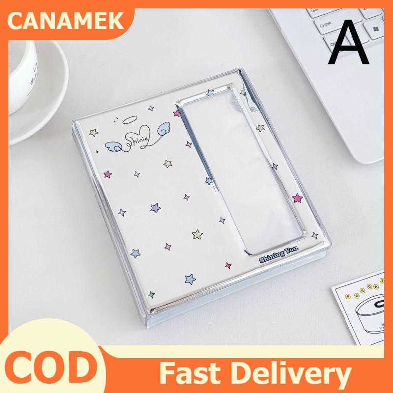 CANAMEK Cartoon 4 Grid Idol Card Photo Booth Album For 40 Pcs 2x6 Inch Photo Strips Bookmark 20 Pcs 4x6 4R Photo Holder