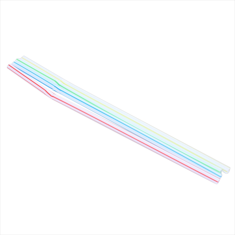 (AZEU) 300Pcs Disposable Flexible Straws Plastic Drinking Supplies