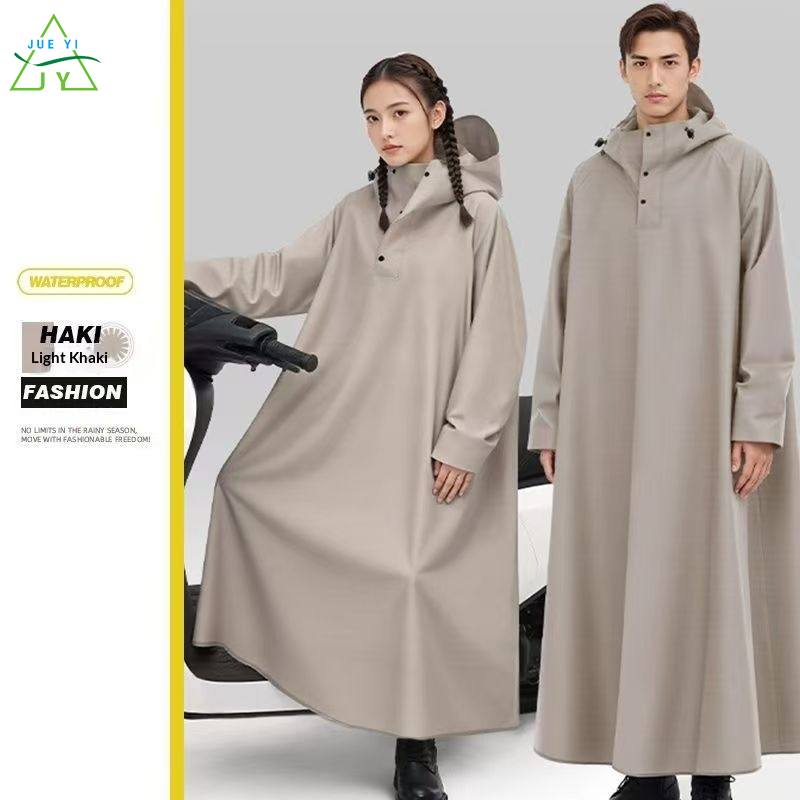 KS Waterproof Long Raincoat for Motorcycle & Electric Bike Riding, Fashionable Full-Body Cover with Hood and Foot Protection Giá 116,000 Đồng*Miễn phí vận chuyển