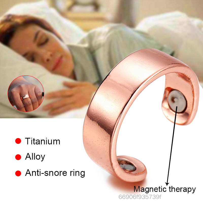 Magnetic Therapy Anti Snoring Ring Easy to Wear Treatment Reflexology Sleeping Device Suitable for Man and Woman AiOO-MY ราคา  8 บาท*ส่งฟรี