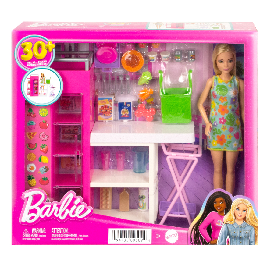 Đồ Chơi Barbie Và Phòng Pantry Thư Giãn Mơ Ước Cho Bé BARBIE HJV38