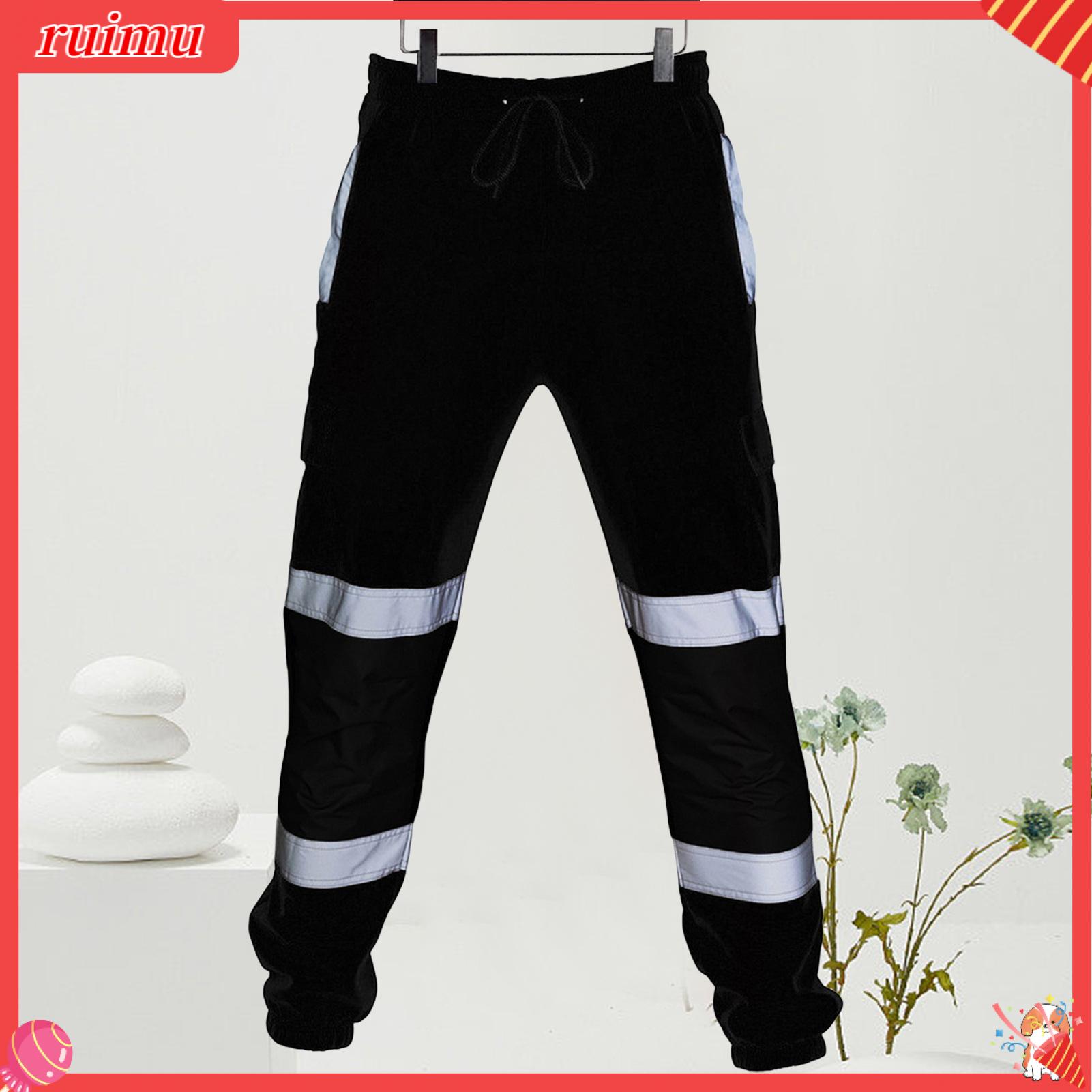 Ruimu Phản Quang Đáy lưới làm mát Quần phản quang tầm nhìn xa quần an toàn Cho Ca Đêm Công Nhân Hoàn Hảo Cho Chạy xe đạp Và Xây Dựng Công Nhân Trong Châu Á
