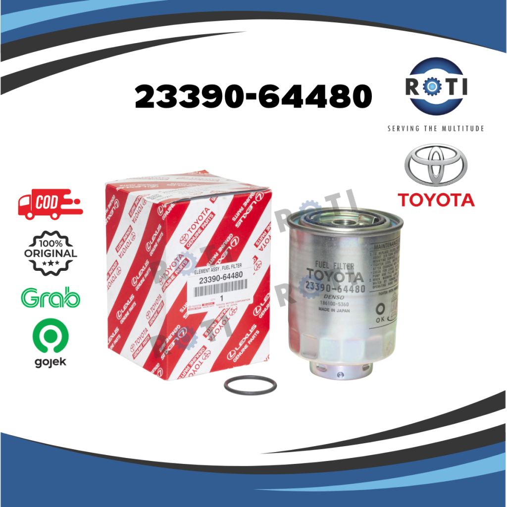 TOYOTA FUEL FILTER / FILTER SOLAR 23390-64480 ORIGINAL Giá 631,900 Đồng*Miễn phí vận chuyển
