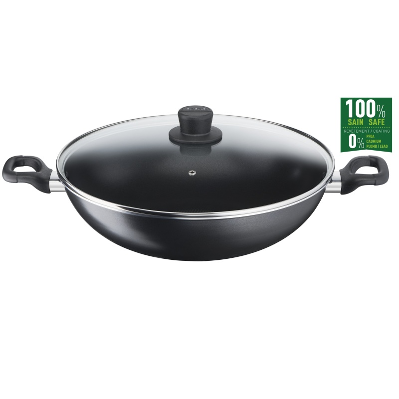 Tefal B50392 Cook Easy Chinese Wok 36cm w/lid Singapore