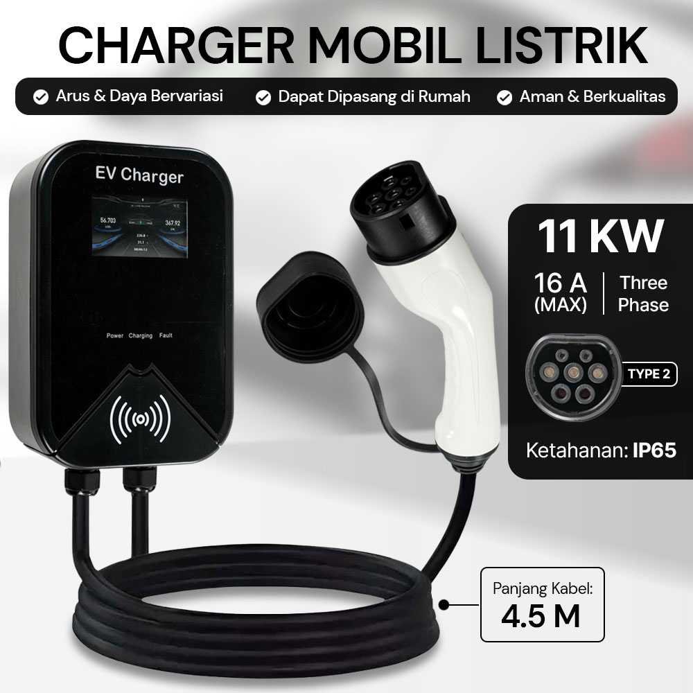 IPENGEN Charger Mobil Listrik EV Swipe Card Type 2 Female AC Charging - PG01 Harga 2,828,700 rupiah*Gratis Ongkir
