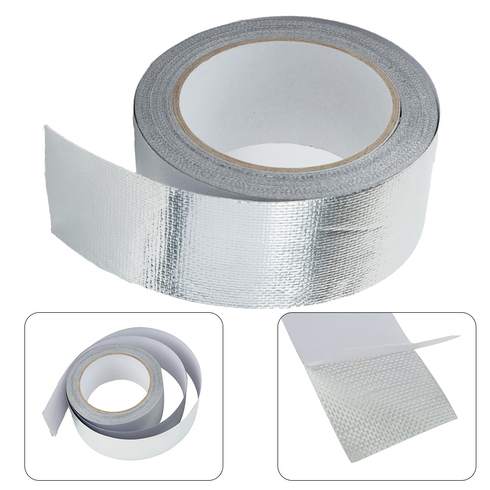 【Tự động thời trang】 nhiệt độ cao Băng đa dạng thay thế bạc bọc downpipe phụ kiện nhiệt 1 cuộn