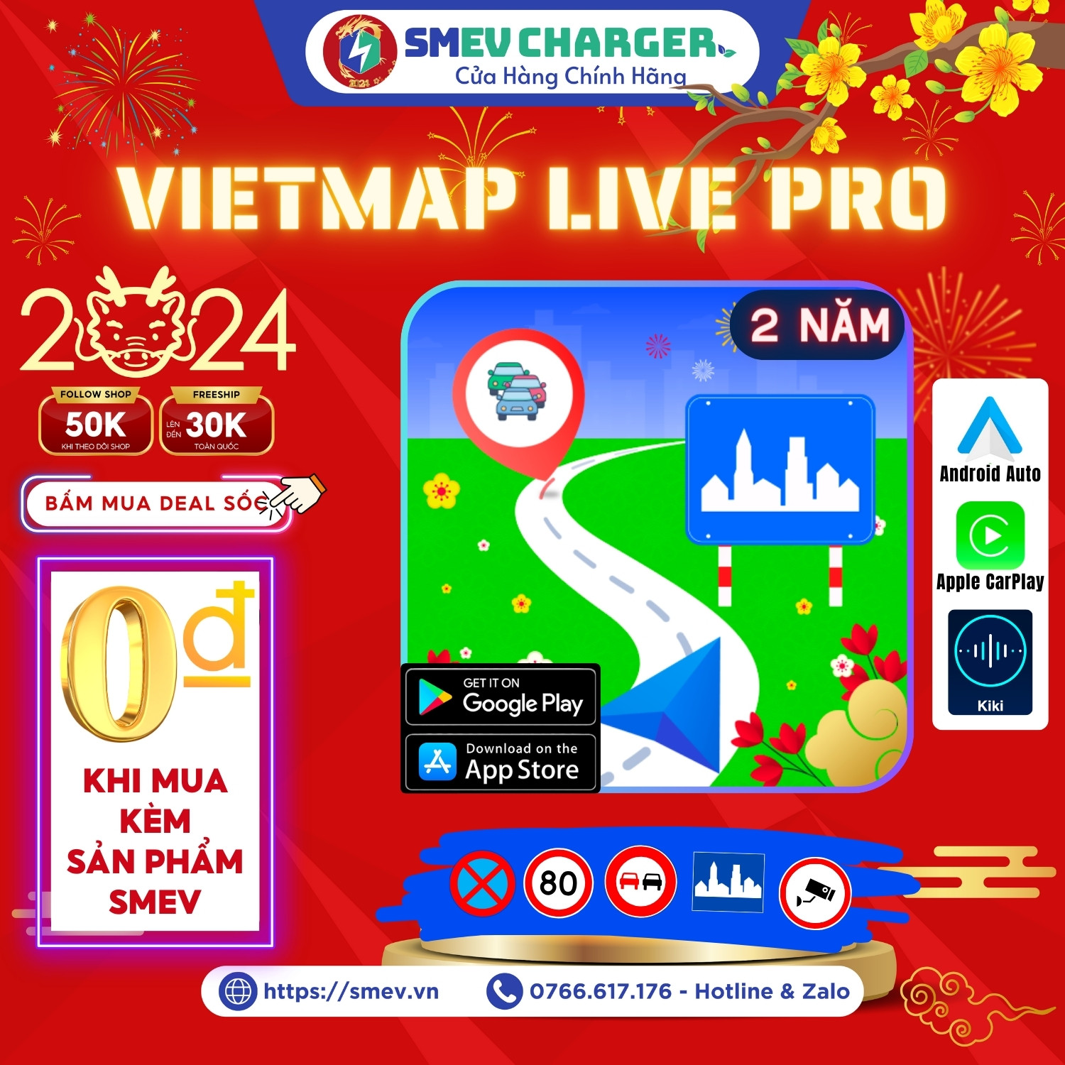 2 Năm Key Phần mềm Vietmap Live Pro Dẫn đường Cảnh báo giao thông SMEV