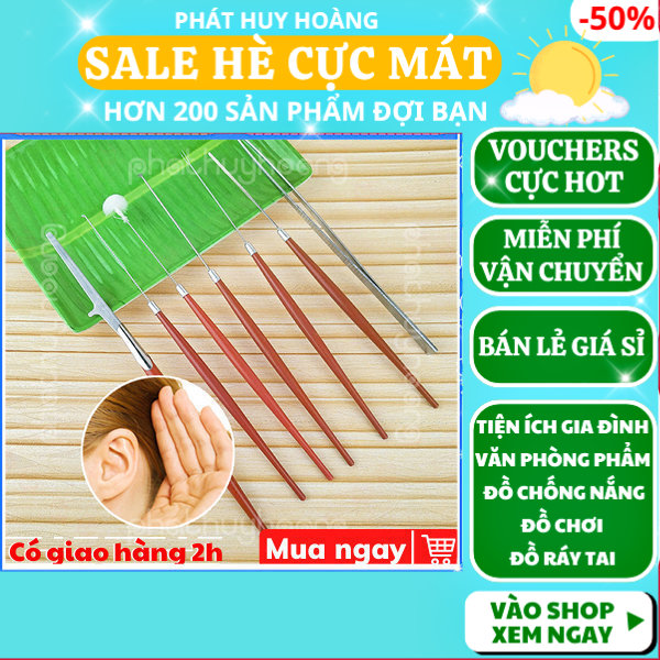 Bộ 7 cây ráy tai chuyên nghiệp giá rẻ và chất lượng ✓Giá rẻ ✓Rái tai ✓Ráy tay ✓ Dụng cụ chăm sóc tai ✓ Phát Huy Hoàng