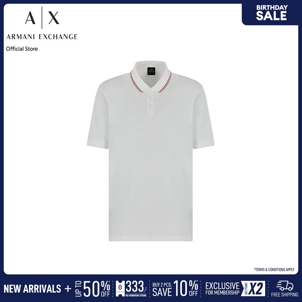 Armani Exchange Polo Men XM000466-AF10337-U0009 Off-White ราคา 4,790 บาท*ส่งฟรี