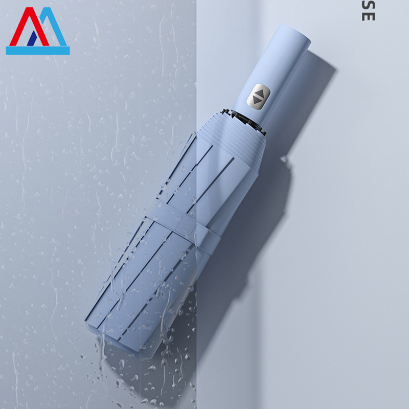 Miaxia Joy ô tự động nam tăng cường thời tiết và mưa ba Ô GẤP Kem chống nắng cho phụ nữ Ô chống nắng gấp dù che nắng