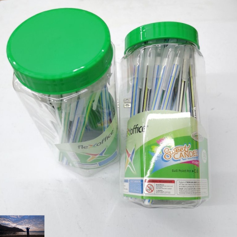 Flexoffice Sweet candee ballpen 0.6mm/tube +&