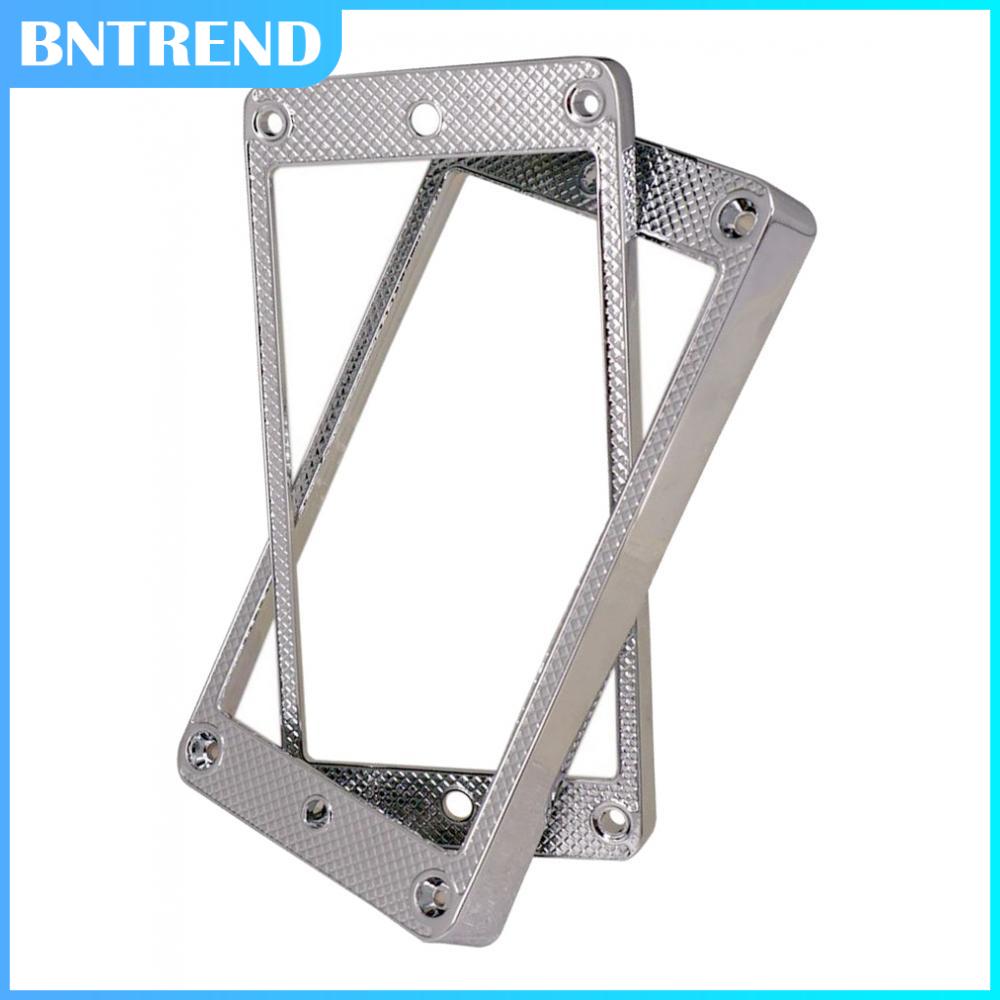 BNTREND 2 Pieces Alloy Electric Guitar Curved Humbucker Pickup Mounting Frame