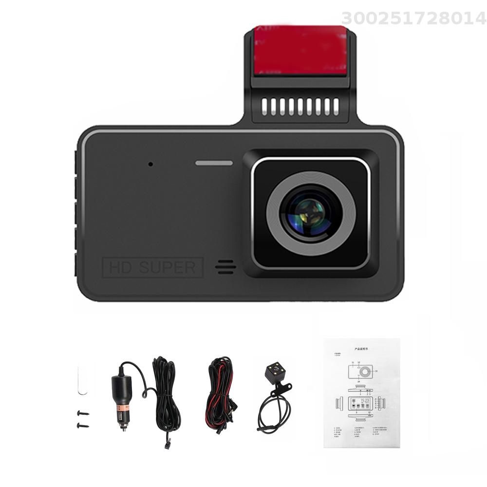 1080P DVR Dash Camera 4 Inch Car Dashcam Driving Recorder 170° Wide Angle with Touchscreen Support Night-Vision Loop Recording Motion Detection Reversing Picture