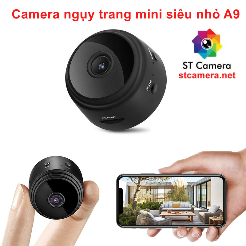 Camera mini siêu nhỏ A9- Camera mini 4k - Camera 360 độ mini.Chất Lượng Uy tín.