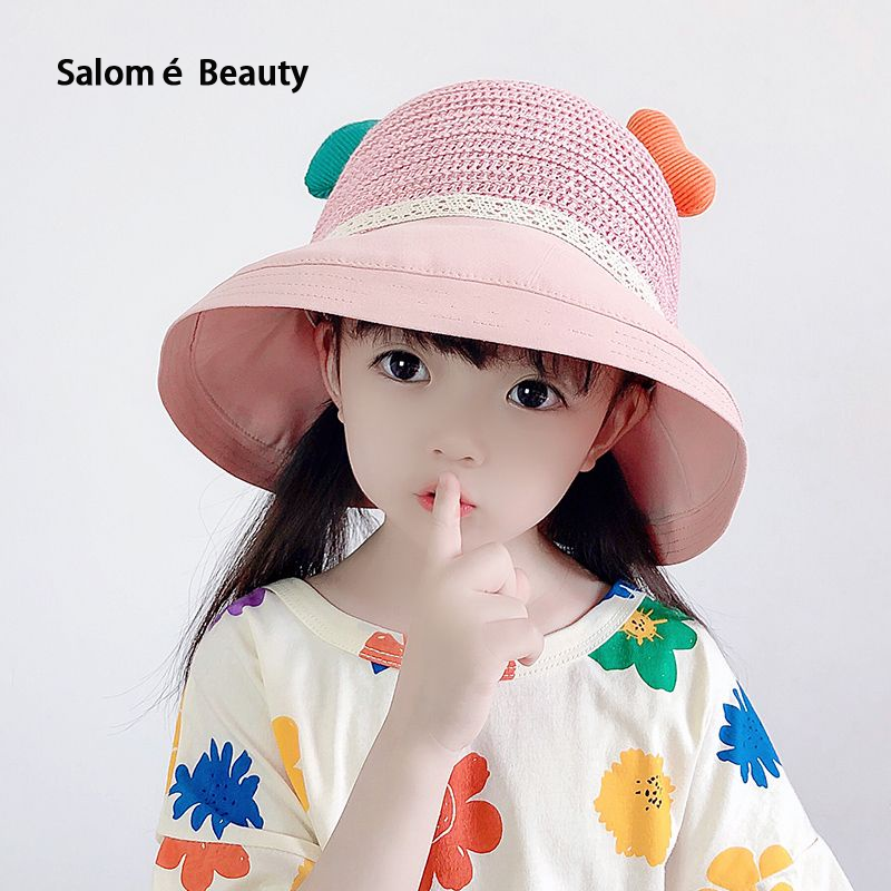 Cute summer fashionable large conical conical conical hat, suitable for girls ราคา 168 บาท*ส่งฟรี