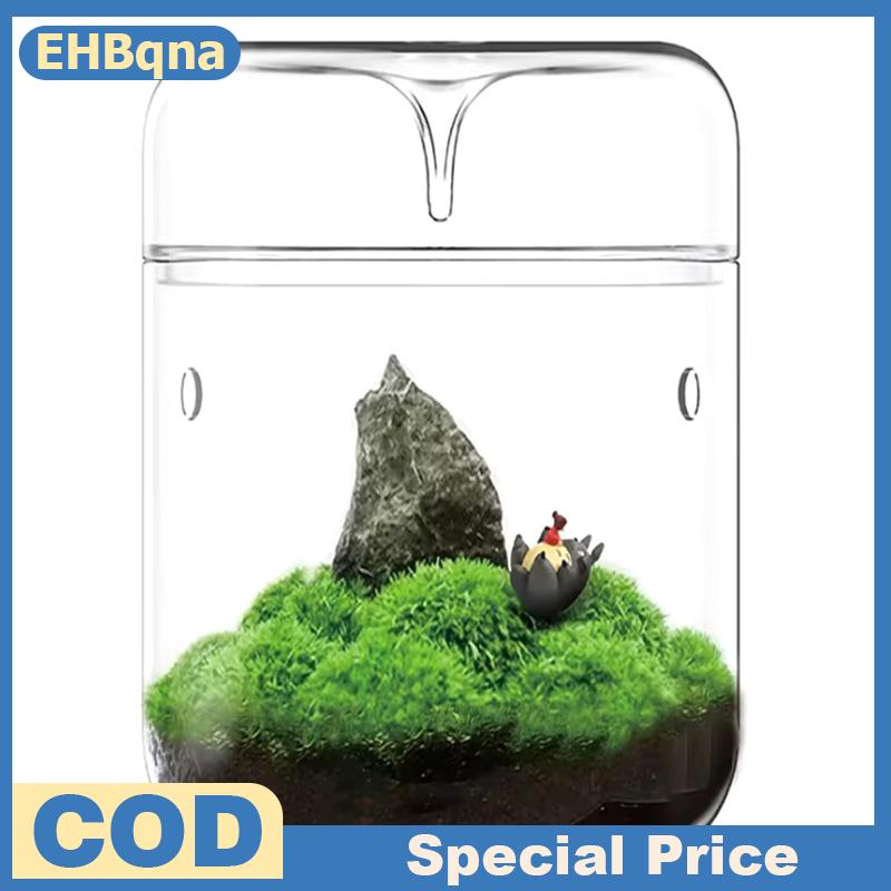 ❤❤❤Hot Sale EHBqna ขวดแก้วคอลเลกชันน้ำค้างแจกันแก้วภูมิทัศน์มอสฉ่ำน้ำภูมิทัศน์ไมโครของตกแต่งบ้าน ราคา 196 บาท*ส่งฟรี