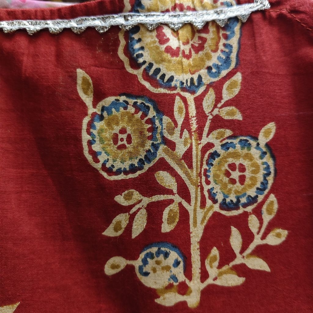 Kids Sleeveless Blouse Frock / Kurti – Floral Jaipur Prints | 6 Months to 9 Years