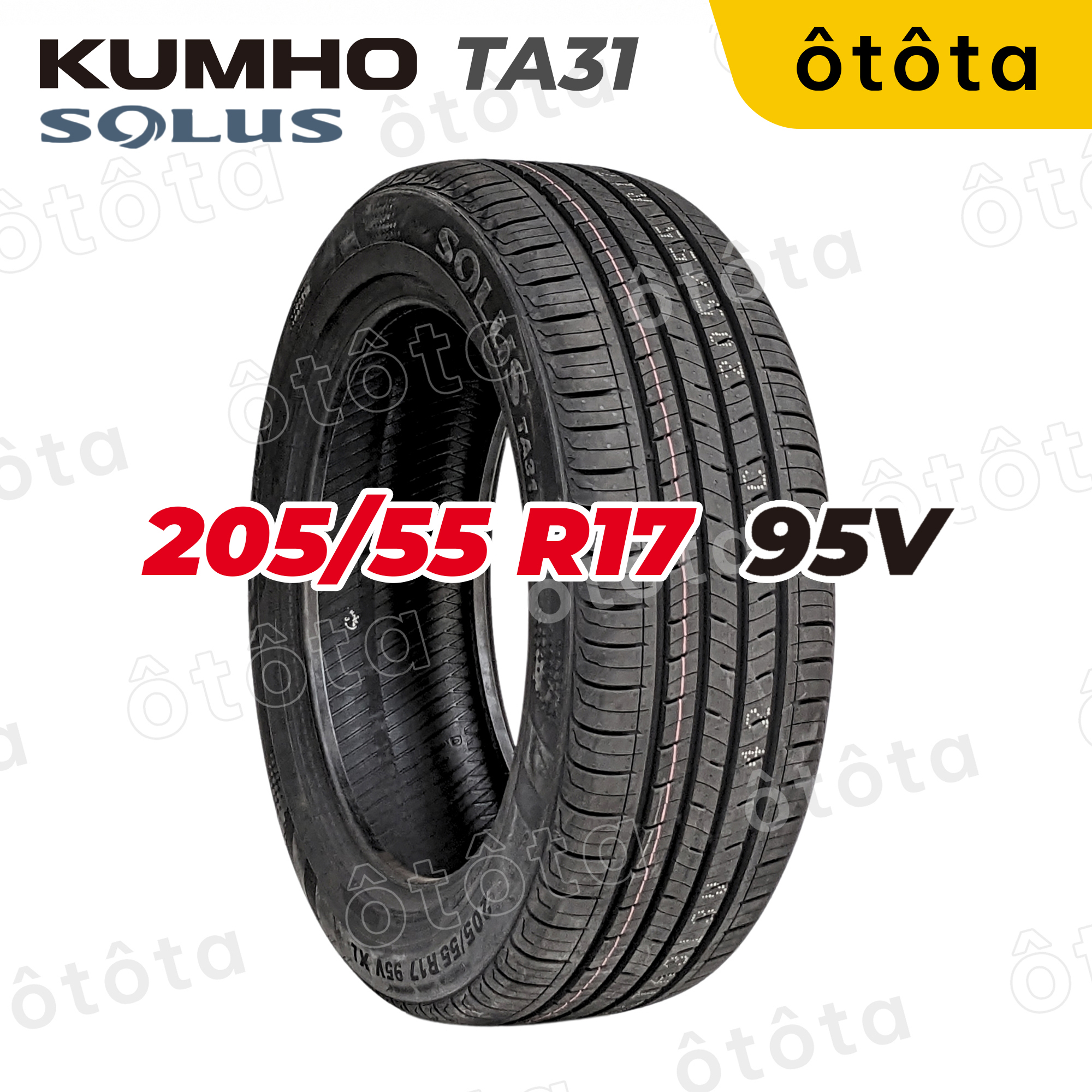 Lốp ô tô Kumho 205/55 R17 95V Solus TA31– Chính Hãng BH 5 năm (205/55R17 205 55 R17)