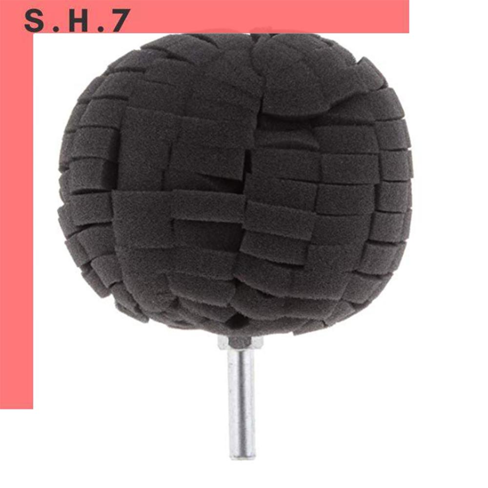 Buffing Foam Sponge Pad Drill Ball Detailed Scratch Polishing Shank Diameter 6mm for Car Wheel Hub Headlight Polishing