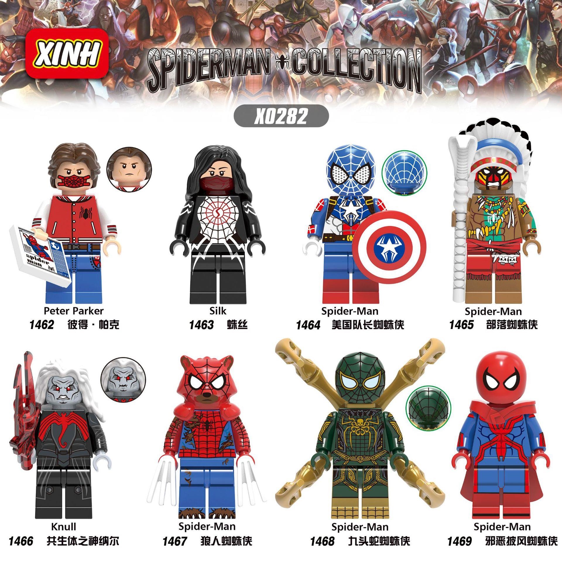 Xinhong X0282 Marvel Marvel Hero Bags Assembled Figures Building Blocks