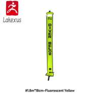 Lakexus SMB 1.2M/1.5M/1.8M Scuba Diving Inflatable Buoy Visibility Safety Scuba Diving SMB Surface Signal Marker Buoy Accessory