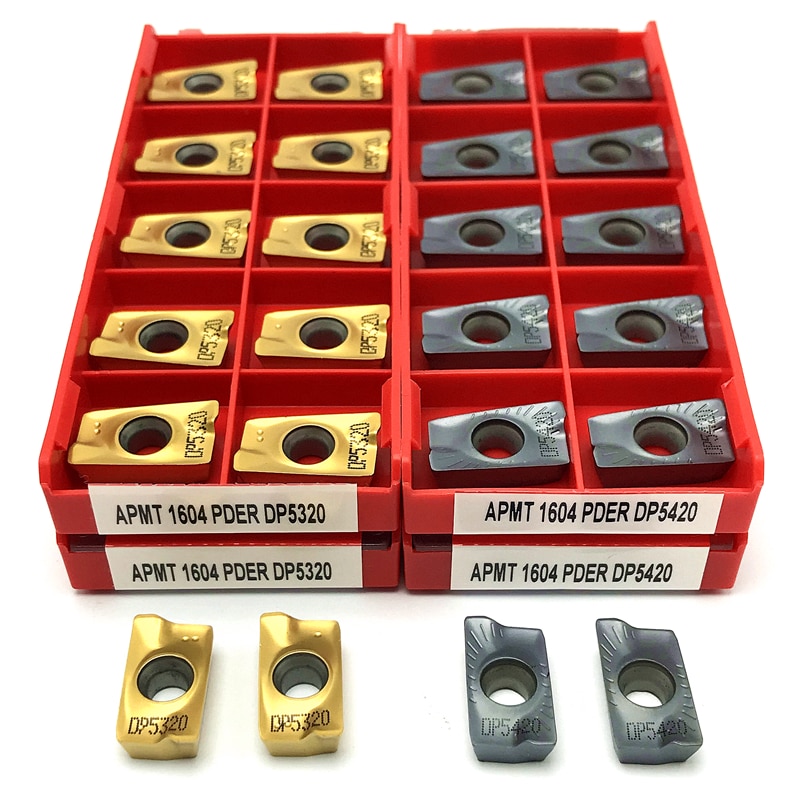 Apmt1604 dp5320 milling insert indexable tool carbide inserts turning tool cnc high quality cutting tool apmt 1604 for bap400
