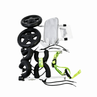 YITAQI SHOP Có thể điều chỉnh Xe lăn cho chó Thoáng khí Dây đai an toàn thoải mái Dụng cụ hỗ trợ đi lại cho thú cưng bị khuyết tật Hỗ trợ di chuyển Hỗ trợ chân sau Xe phục hồi chức năng cho thú cưng Mèo lớn