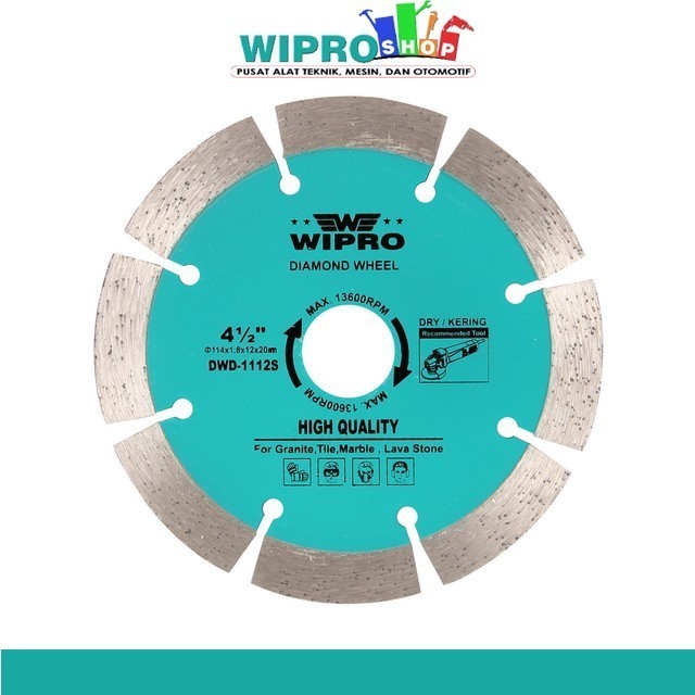 Wipro D. Wheel Dry DWD-1112S(114x1.8x12x20mm) Harga 54,375 rupiah*Gratis Ongkir